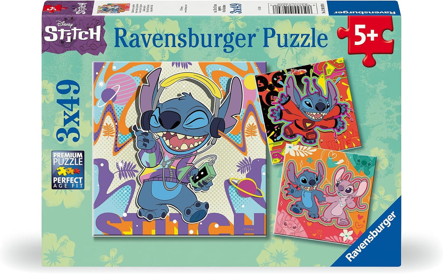 Disney Stitch 3x49pc Puzzle