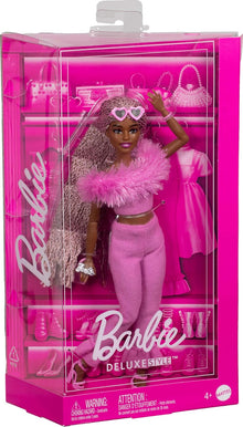 Barbie Deluxe Style #4 Pink Outfit, Pink and Brown Braids