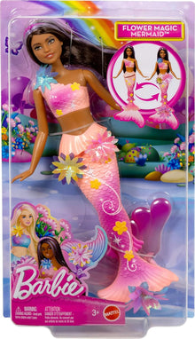 Barbie Flower Magic Mermaid Brunette Doll