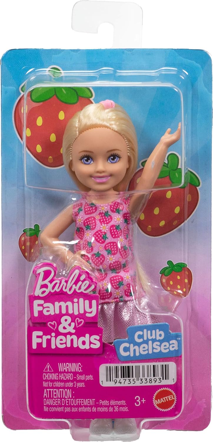 Barbie Club Chelsea Pink Strawberry Dress