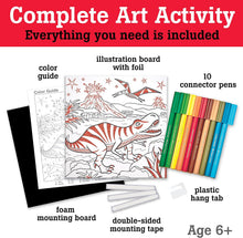 Color By Number T-Rex Foil Fun