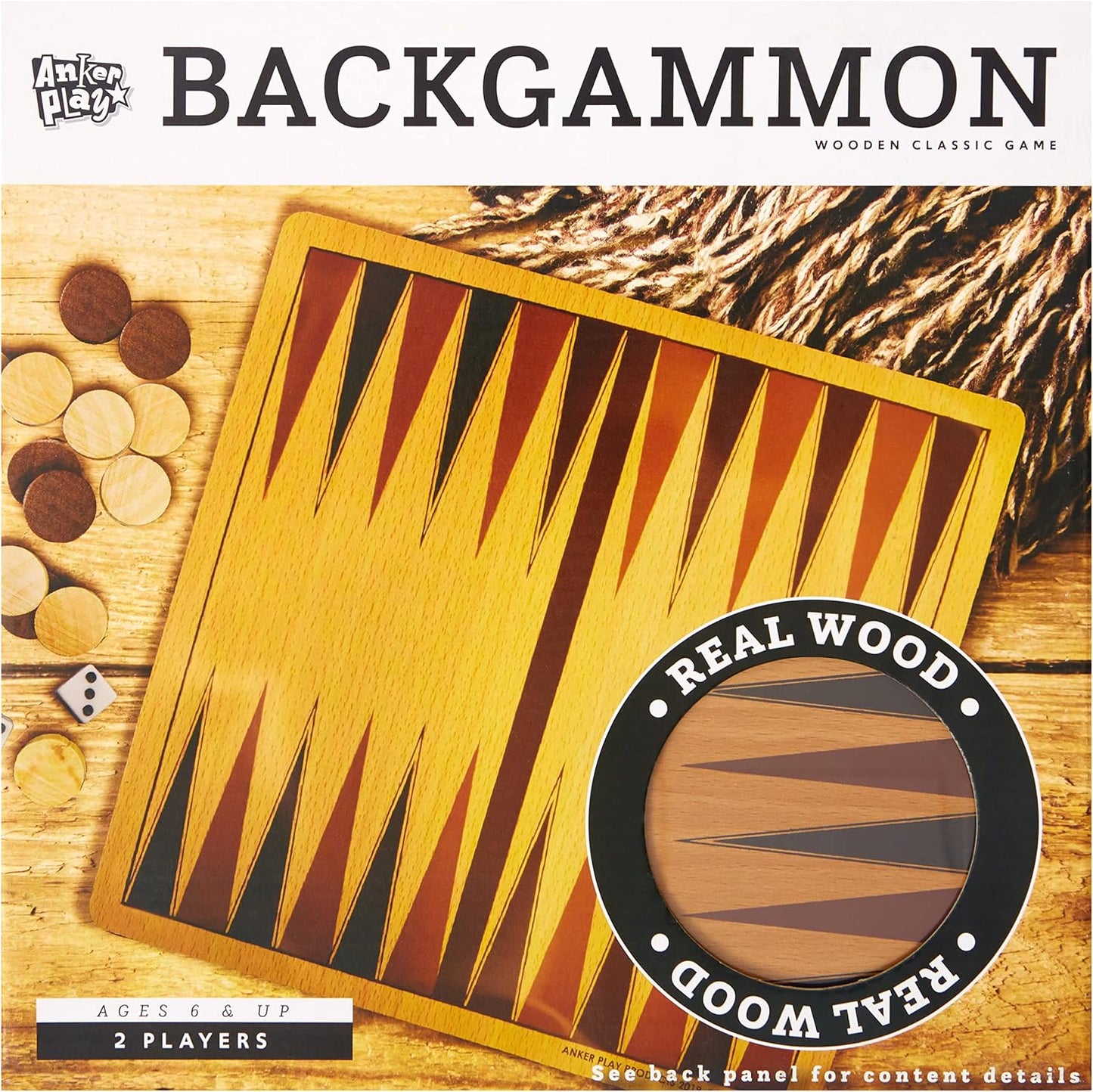 Backgammon Wooden Game Set