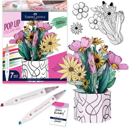 Pop Up Coloring Wildflower Bunch
