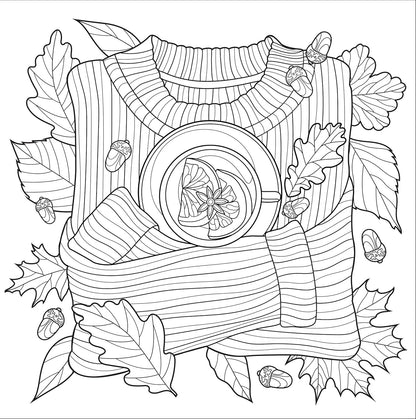 Adult Coloring Book Autumn Dreams