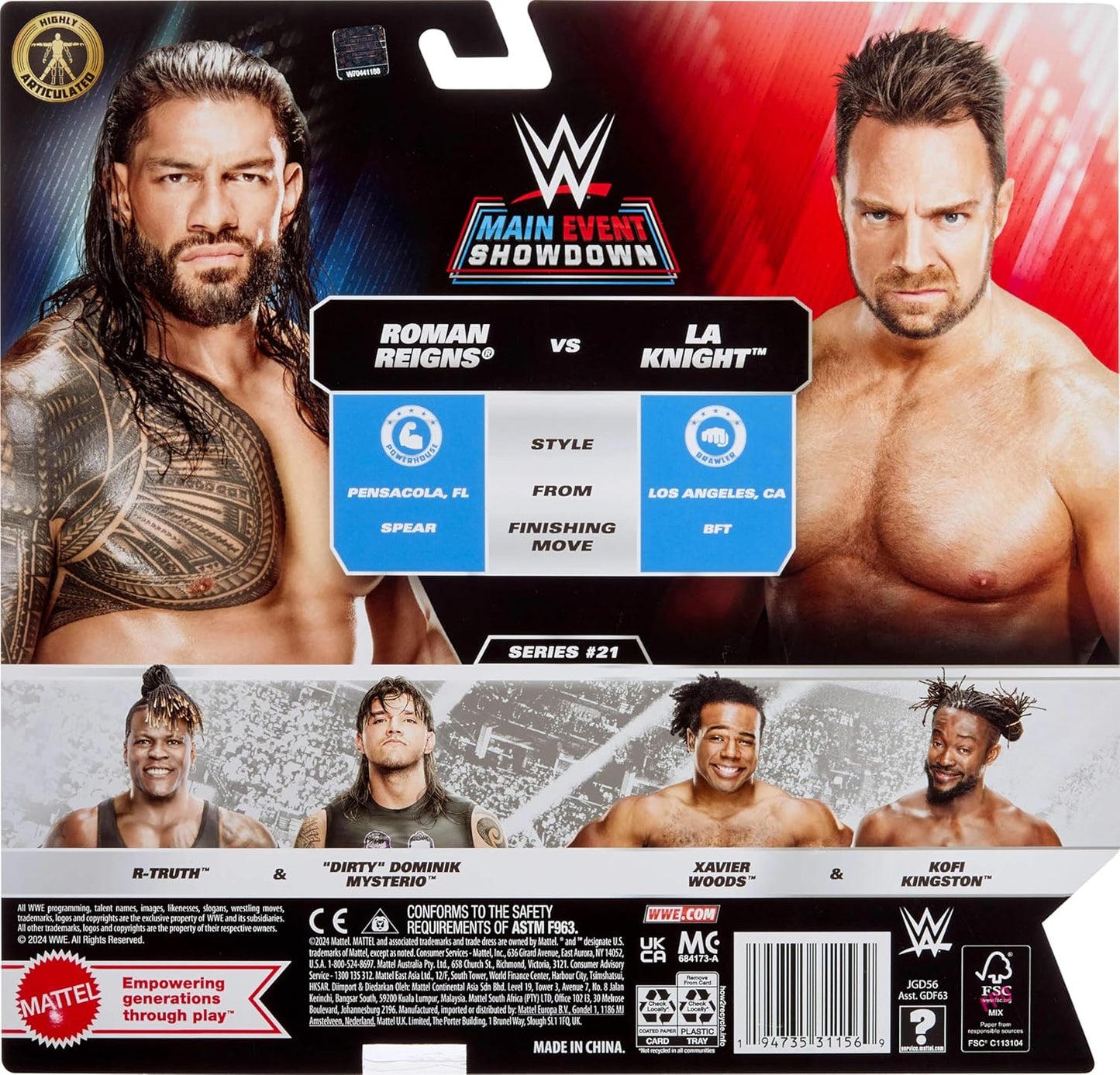 WWE Main Event Showdown Series 21 Roman Reigns Vs LA Knight