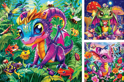 Baby Garden Dragons 3x49pc Puzzle