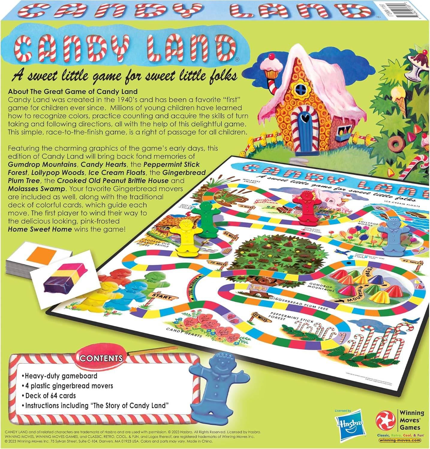 Candyland 65th Anniversary Game, Multicolor (1189) 2-4 players