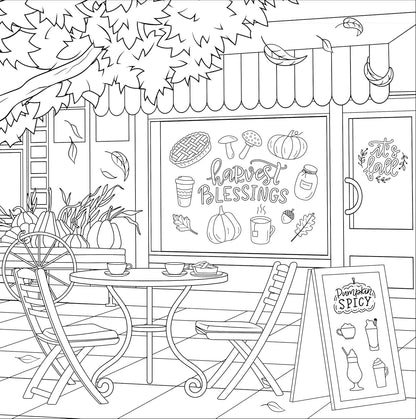Adult Coloring Book Autumn Dreams