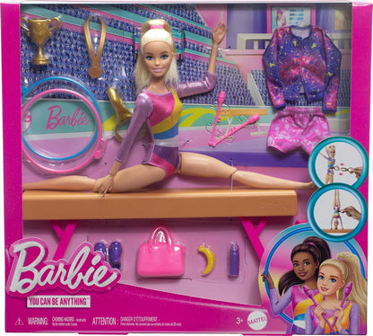 Barbie Gymnastics Playset with Blonde Doll