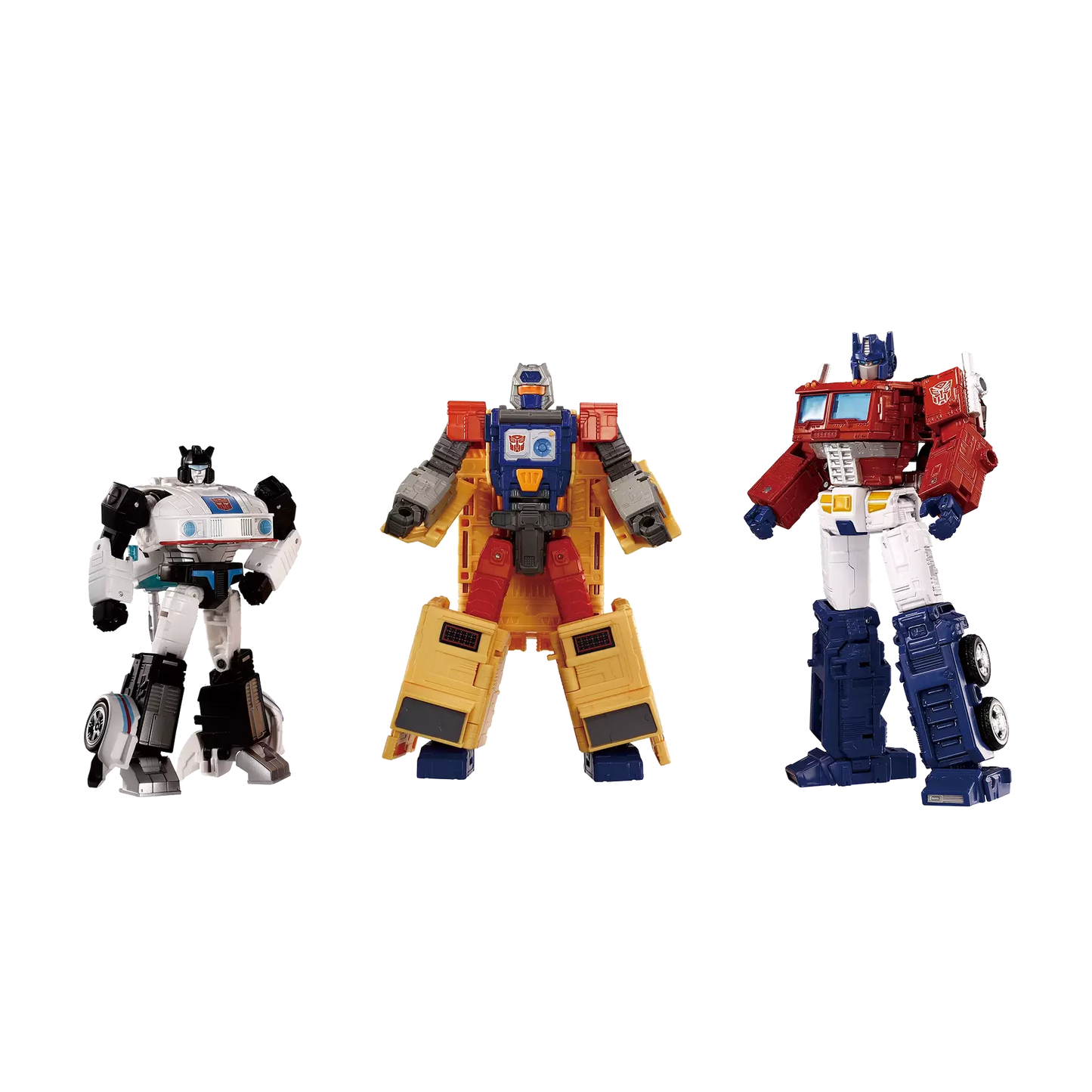 Transformers Dramatic Capture Series DCS-2 Autobot Headquarters Jazz, Mainframe, and Optimus Prime Set