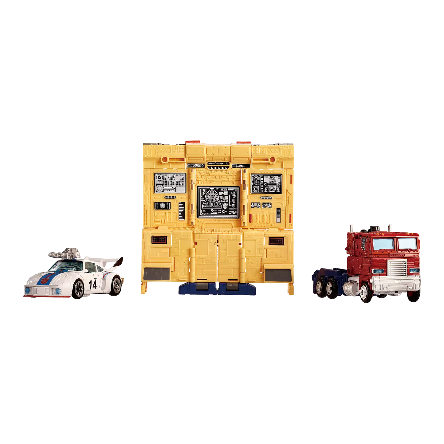 Transformers Dramatic Capture Series DCS-2 Autobot Headquarters Jazz, Mainframe, and Optimus Prime Set