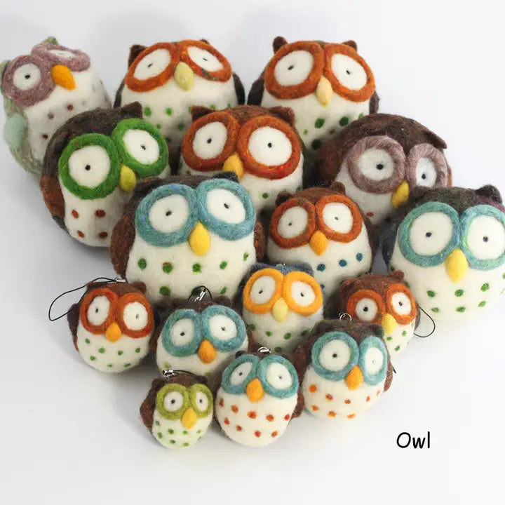 DIY - Needle Felting Kit - Owl Craft Kit for Beginners
