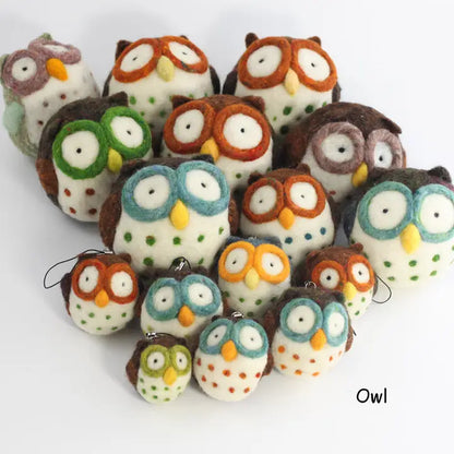 DIY - Needle Felting Kit - Owl Craft Kit for Beginners