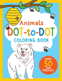 Animals Dot-to-Dot Coloring Book