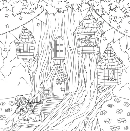 Adult Coloring Book Enchanted Kingdom