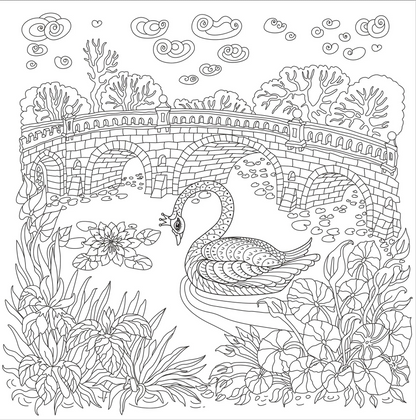 Adult Coloring Book Enchanted Kingdom