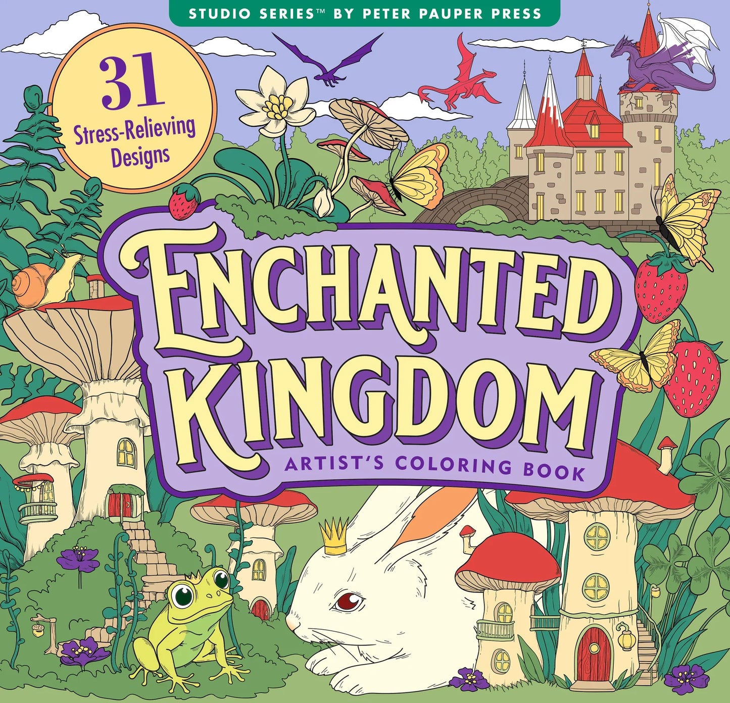 Adult Coloring Book Enchanted Kingdom