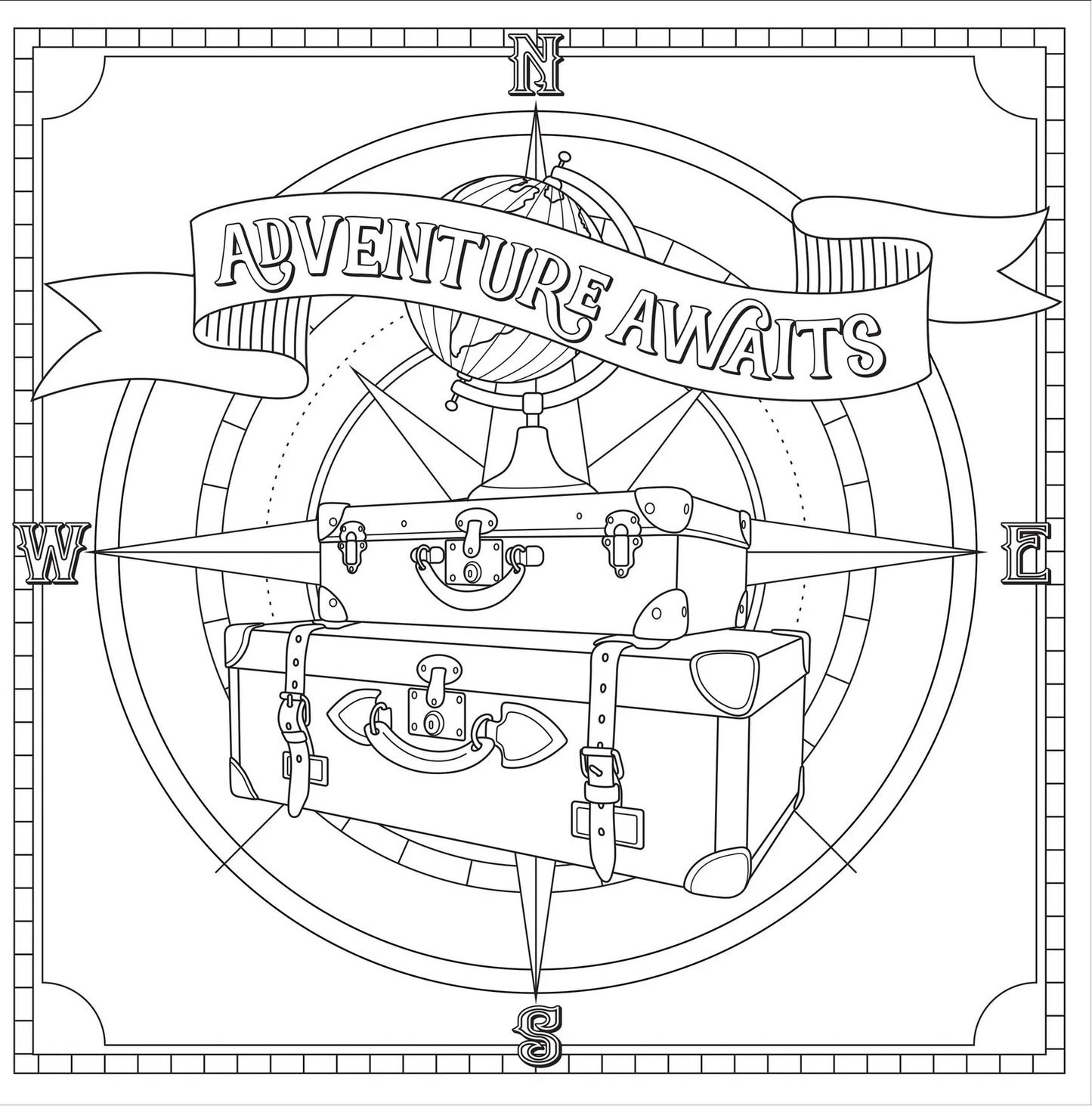 Adult Coloring Book Ephemera