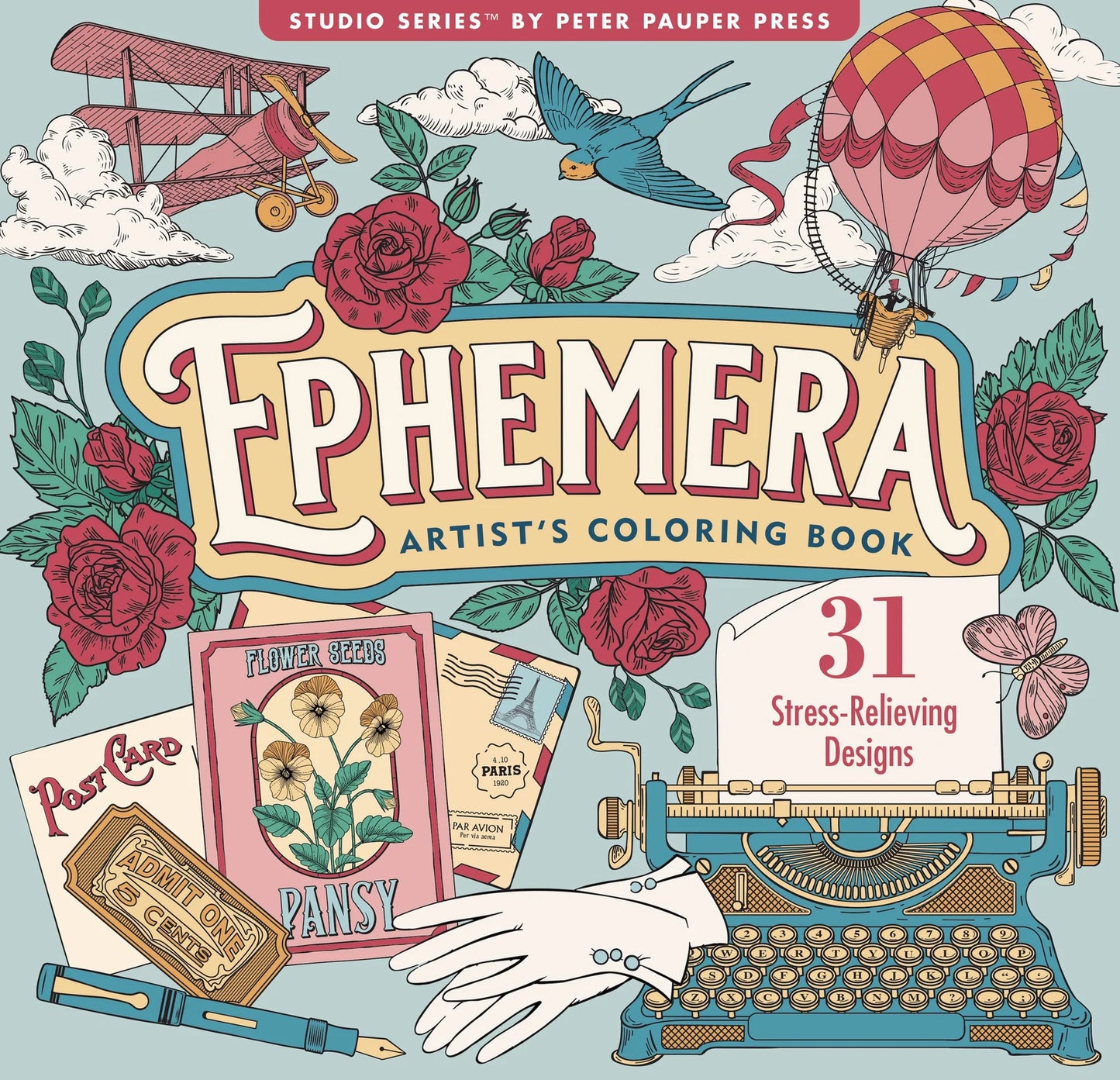 Adult Coloring Book Ephemera
