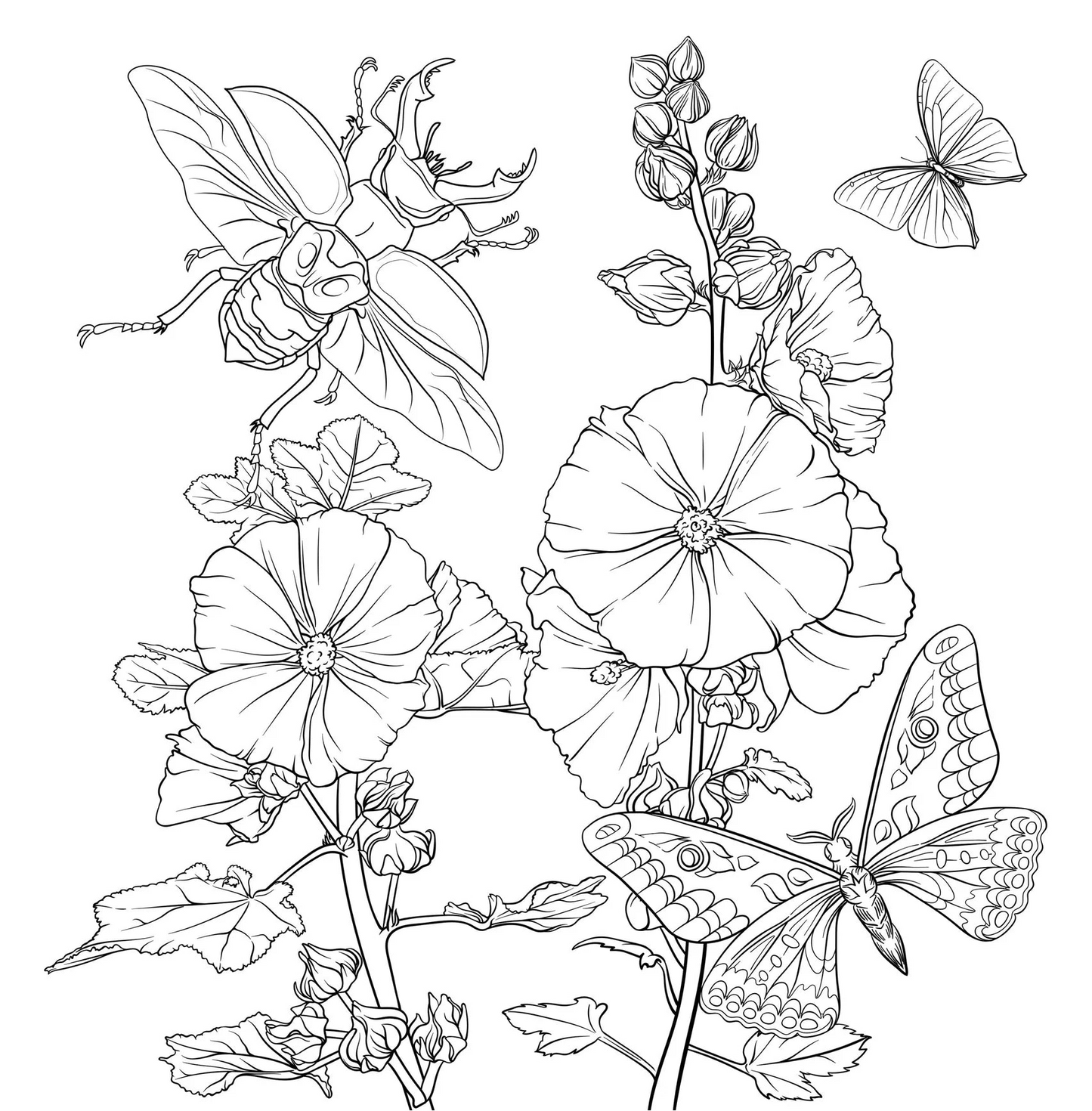 Goth Garden Adult Coloring Book