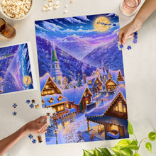 Sleepy Winter Village Christmas 1000 Piece