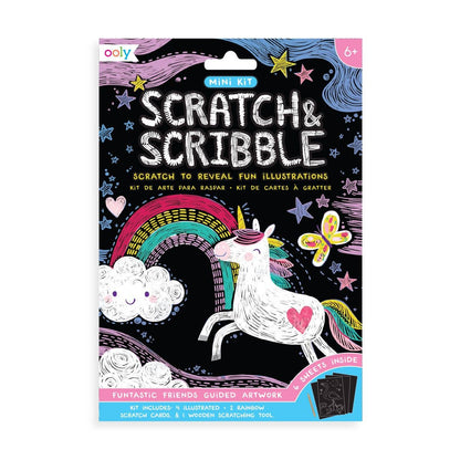Scratch & Scribble: Mini Kit - Funtastic Friends (7pc Set)