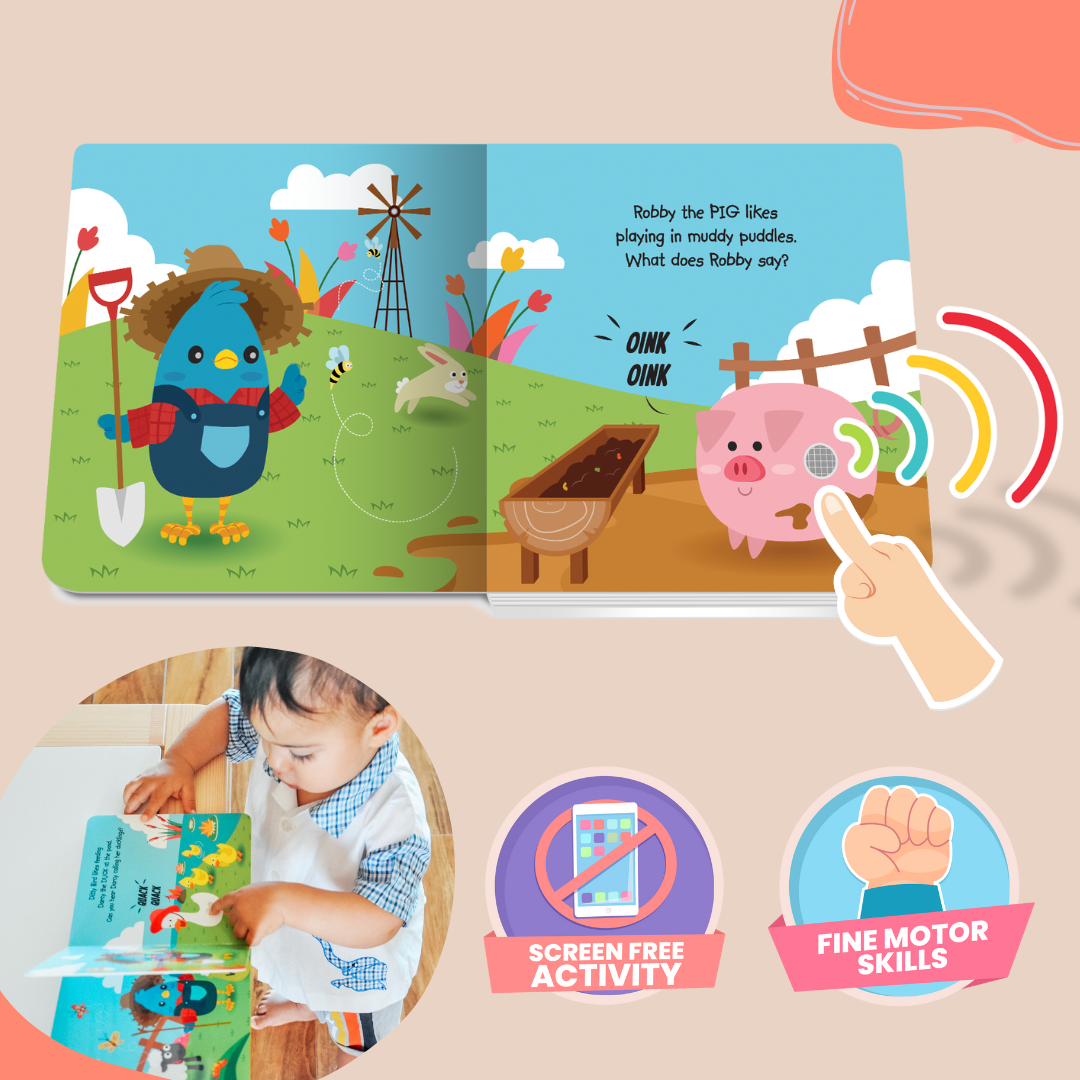 Ditty Bird Farm Animal | Baby Sound Book Farm