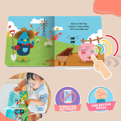 Ditty Bird Farm Animal | Baby Sound Book Farm