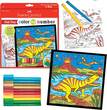 Color By Number T-Rex Foil Fun