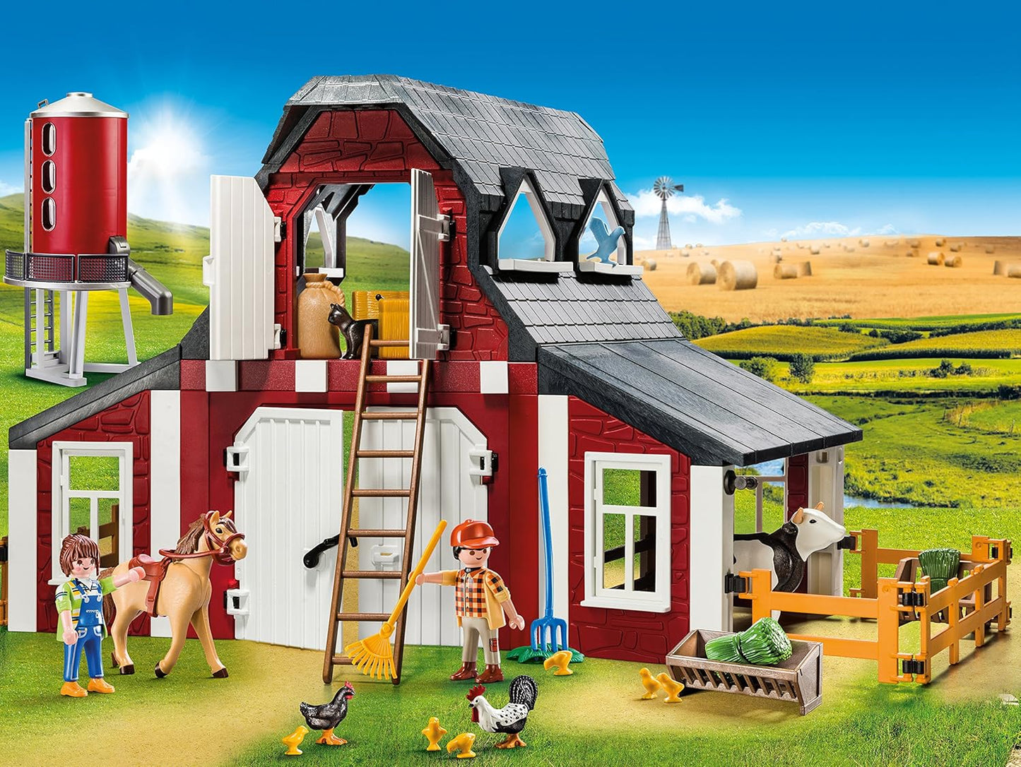 Barn with Silo (PM-9315)