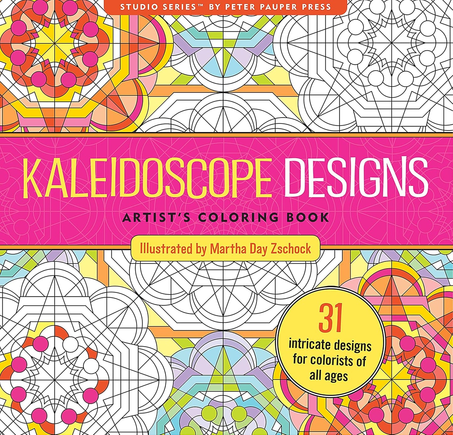Adult Coloring Book Kaleidoscope Designs