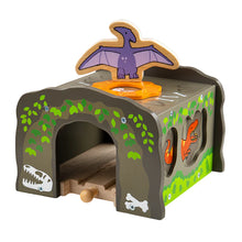 T-Rex Tunnel – Wooden Train Accessory, Dinosaur Railway