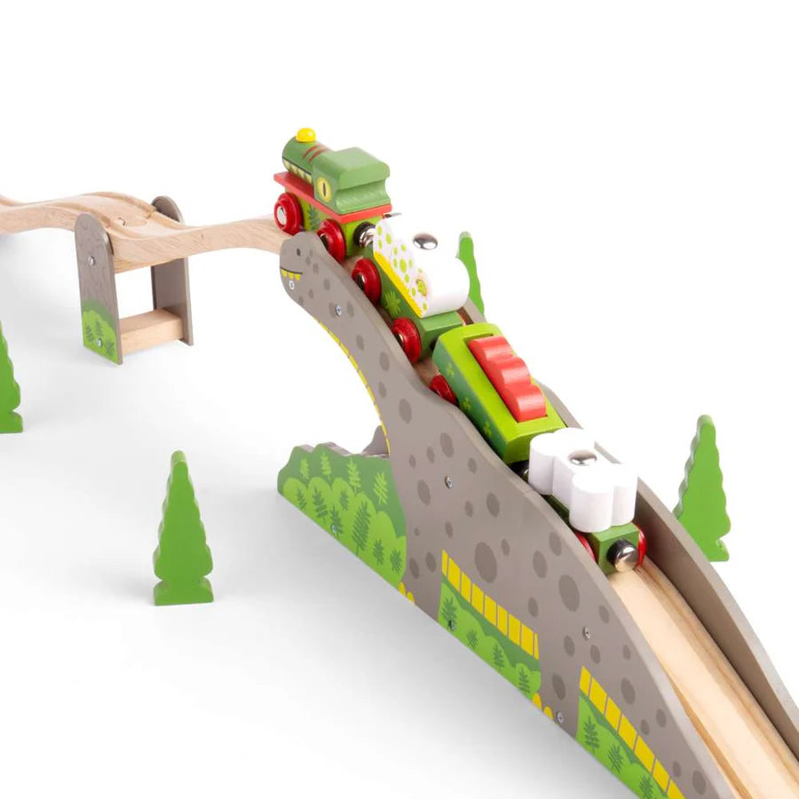 Dinosaur Railway Engine and Train Cars