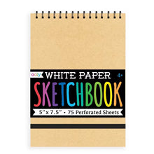 D.I.Y. Cover: White Paper Sketchbook (5" x 7.5" 75pages)