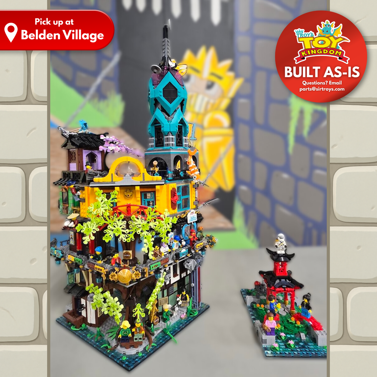 LEGO® NINJAGO® City Gardens (71741) BUILT AS-IS