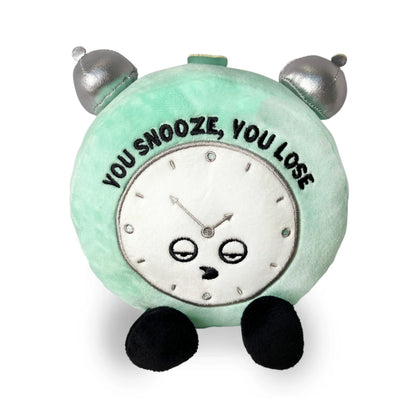 Plush Clock - You Snooze, You Lose