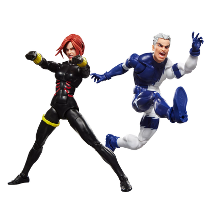 Avengers Marvel Legends Black Widow and Quicksilver Action Figures