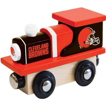 Cleveland Browns Wood Train Engine