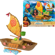 Disney Series Moana Boat Floating Ocean Voyager Canoe Playset