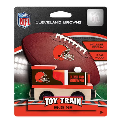 Cleveland Browns Wood Train Engine