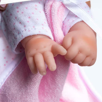 La Baby ® 11" Mini Soft Body Baby Doll White Onesie