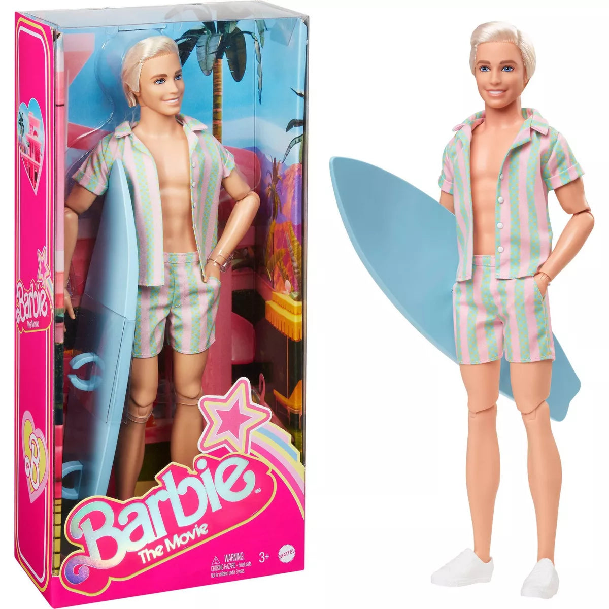 Barbie Movie Ryan Gosling Ken Stripe Matching Set