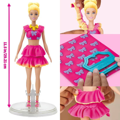 Barbie Play-Doh Desginer Dolls Ruffles & Bows