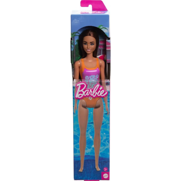 Barbie Doll Beach Assortment Brunette Doll