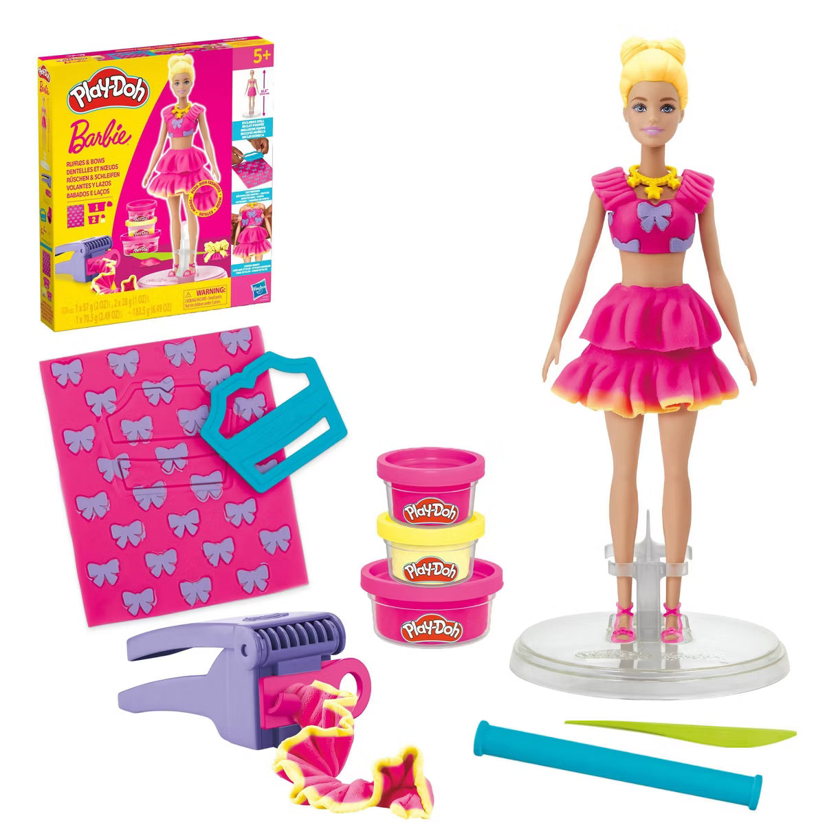 Barbie Play-Doh Desginer Dolls Ruffles & Bows