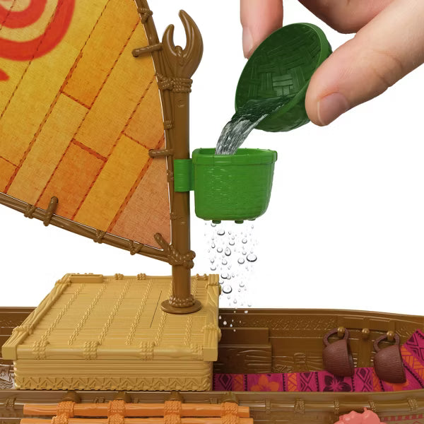 Disney Series Moana Boat Floating Ocean Voyager Canoe Playset