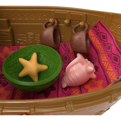 Disney Series Moana Boat Floating Ocean Voyager Canoe Playset