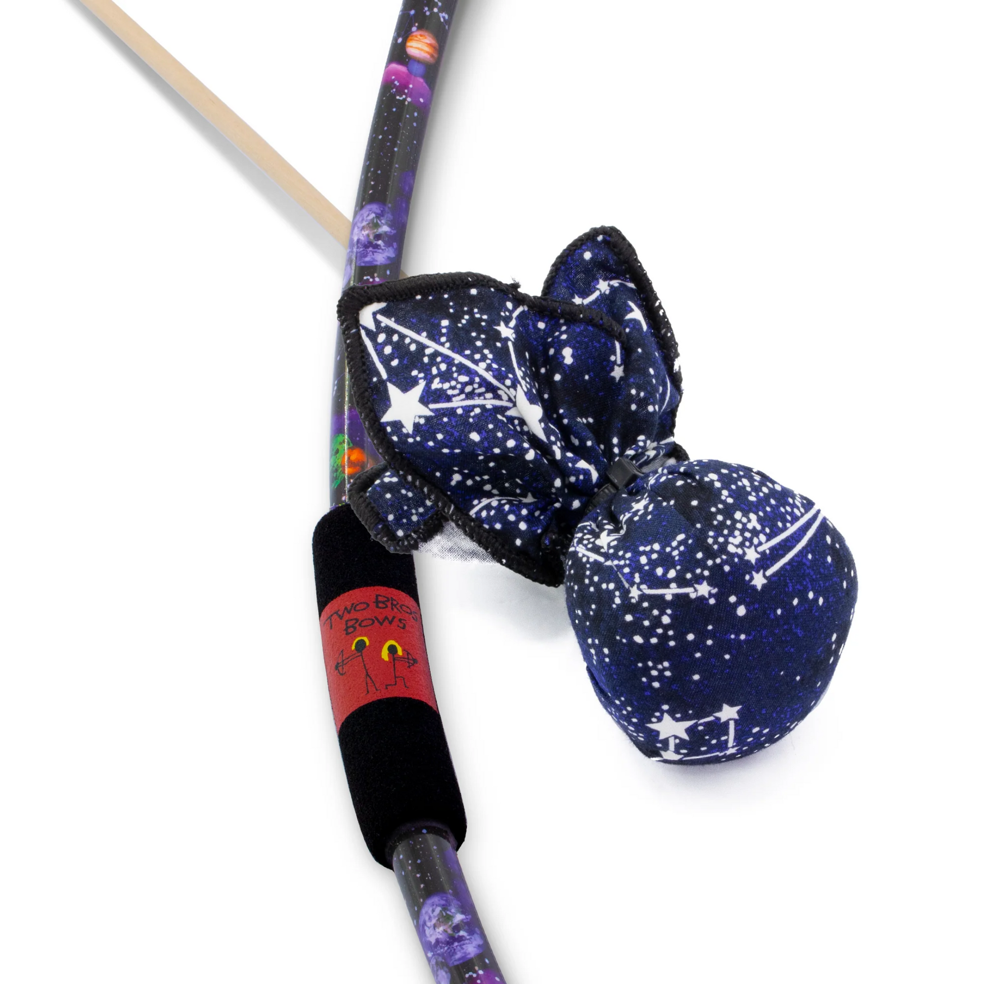 Galaxy_Bow_Planet_and_Galaxy_Arrow_glows_in_the_dark_w_Trifold_Target