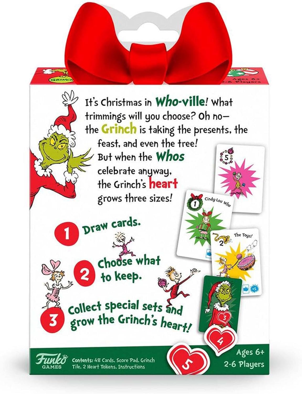 Dr. Seuss Grinch Grow Your Heart! Card Game