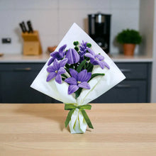 Diy Chenille Flower Bouquet Kit – Purple Lily
